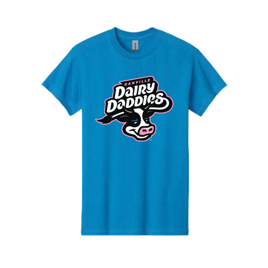 Dairy Daddies Short Sleeve T - Primary Logo Sapphire Blue-0