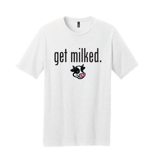 Dairy Daddies 'Get Milked' T - White-0