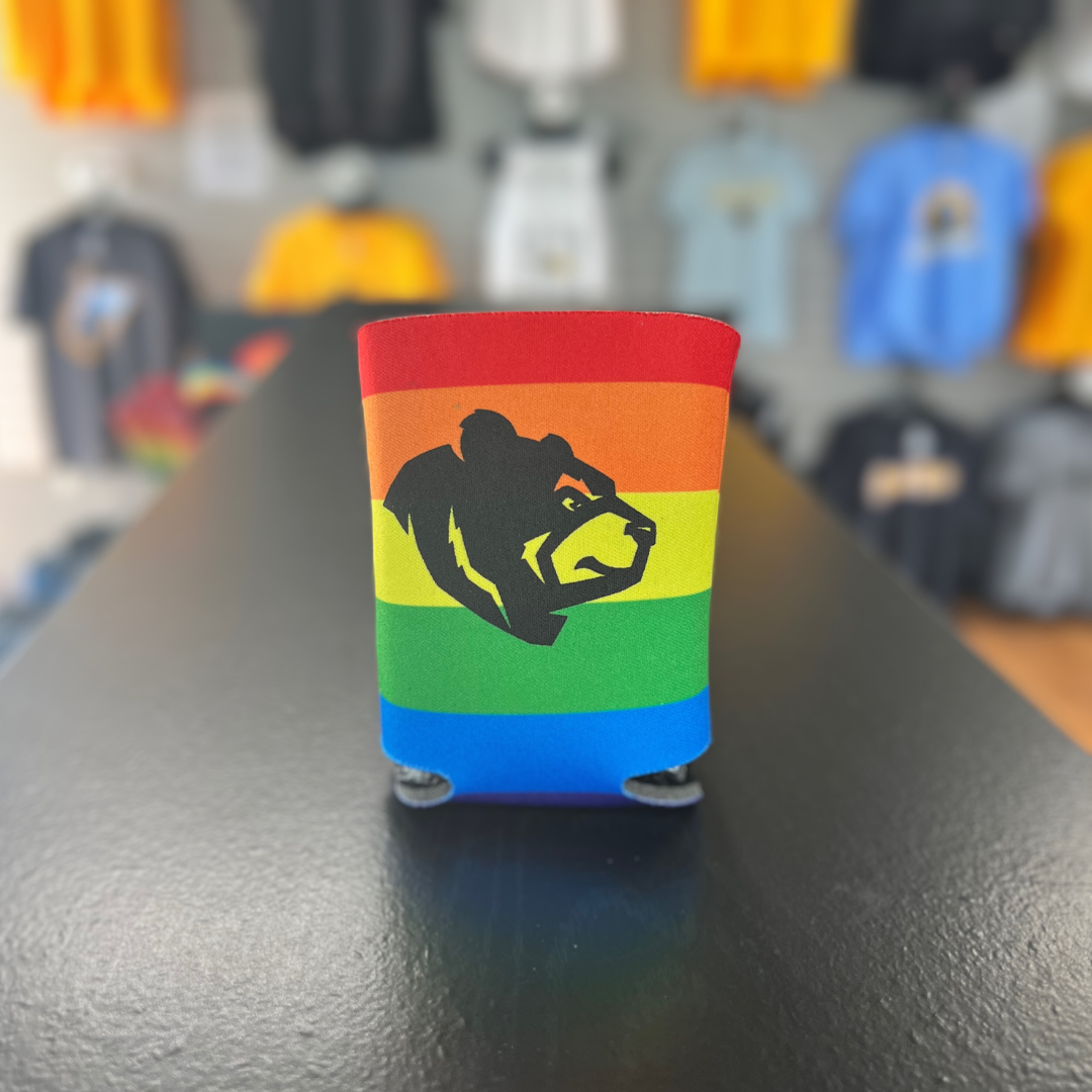 West Virginia Black Bears Rainbow Can Coolers-0