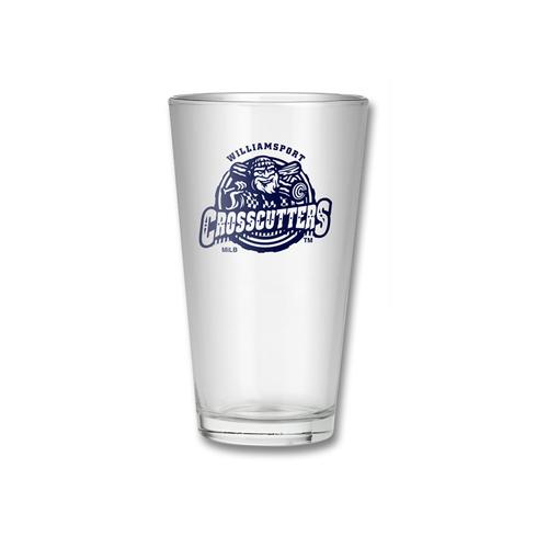 Williamsport Crosscutters Logo Pint Glass-0