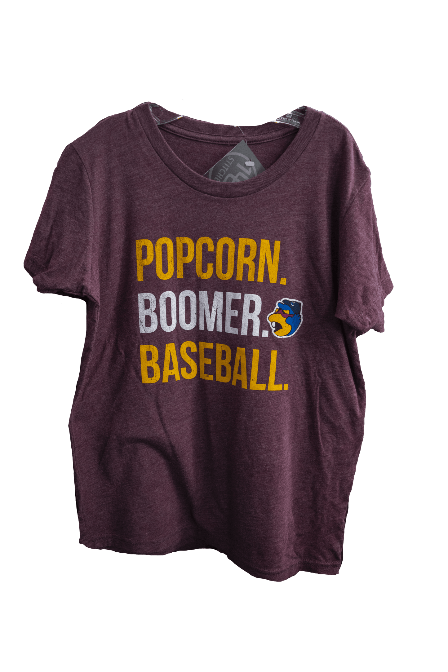 Youth Popcorn Boomer Baseball Tee
