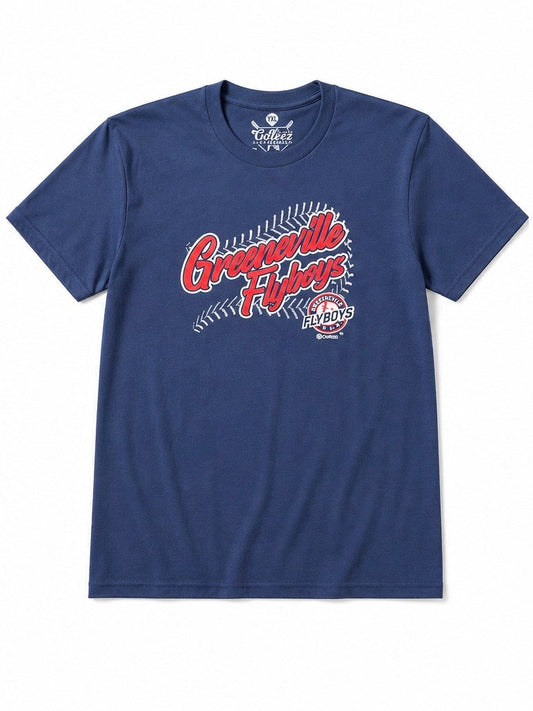Youth Navy Stitch Tee-0