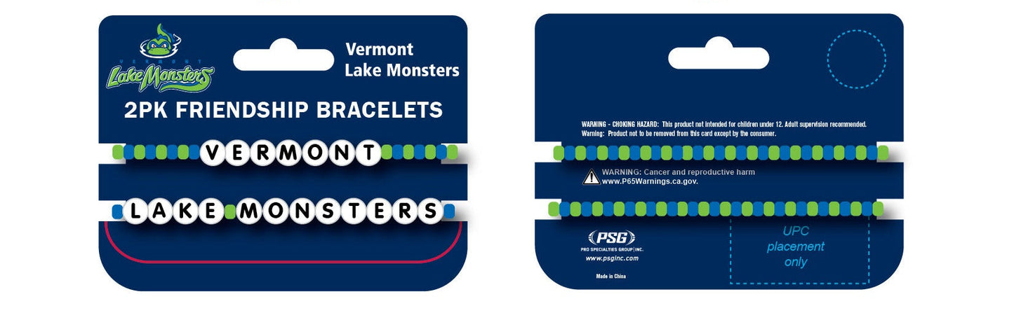 Vermont Lake Monsters Friendship Bracelets