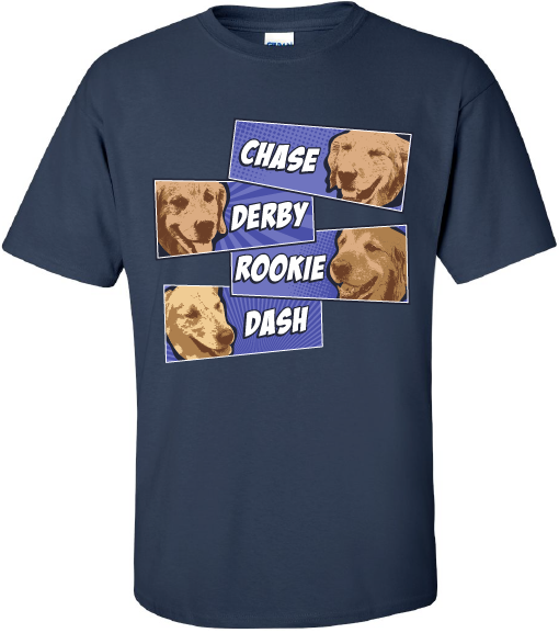 Bat Dogs Comic Strip Shirt