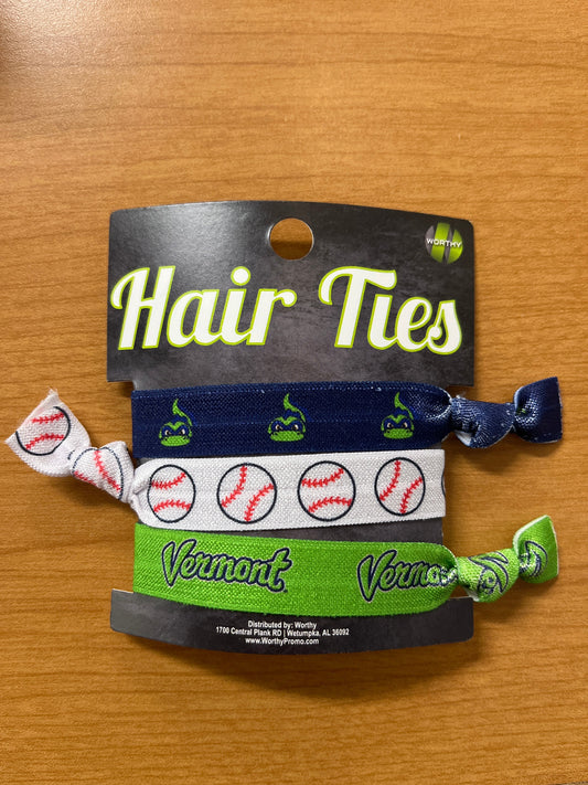 Vermont Lake Monsters 3-Pack Hair Ties-0