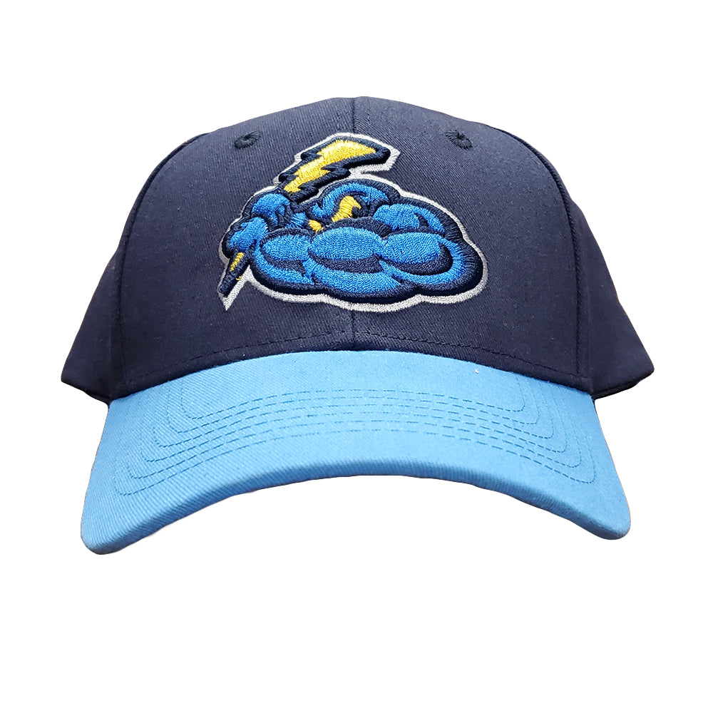 Trenton Thunder Youth Cotton Adjustable Cap - Navy/Sky Blue
