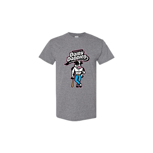 Dairy Daddies Short Sleeve Character T - Graphite Heather-0