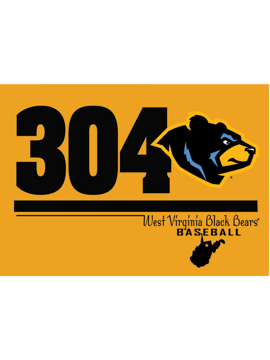 West Virginia Black Bears Gold Alt 304 Tee-3