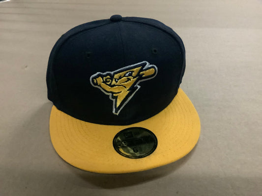 Strike Navy/Gold New Era 5950 Fitted Cap-0