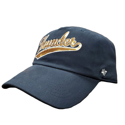 47 Women's Thunder Sparkle Swoop Adjustable Clean Up Cap-1