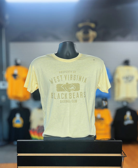 West Virginia Black Bears Youth Yellow Buddy Tee-0