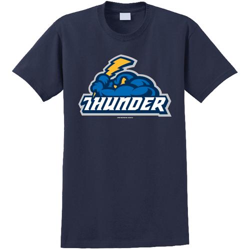 Trenton Thunder Adult Thunder/Cloudman navy t-shirt-0