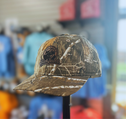 West Virginia Black Bears Realtree Camo Pri Logo Adj. Hat-0