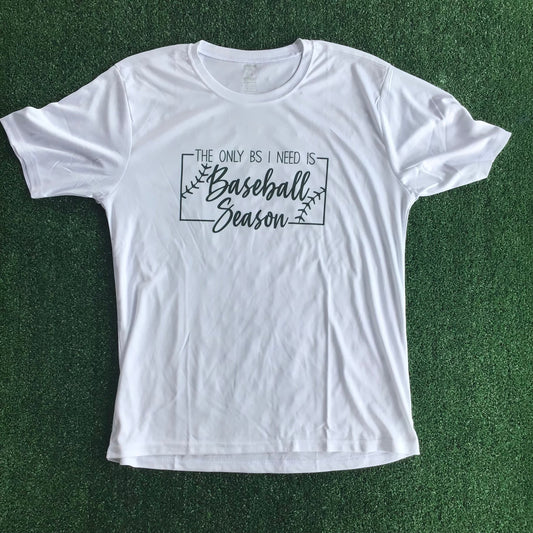 Baseball Season BS White Short Sleeve DriFit-0