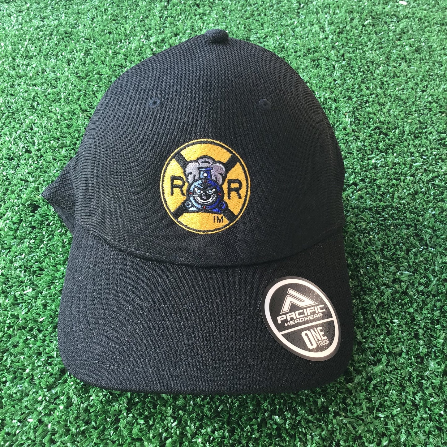 Crossing Logo Black Flat Bill