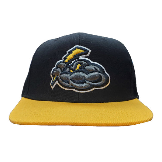 Acrylic Black/Gold Snapback Cap-0