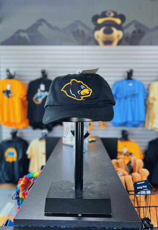 West Virginia Black Bears Youth Black Alt. Adj. Hat-0