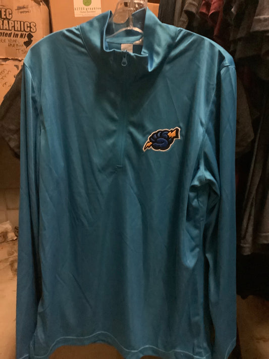 Women's Royal Cloud Fist 1/4 Zip Pullover-0