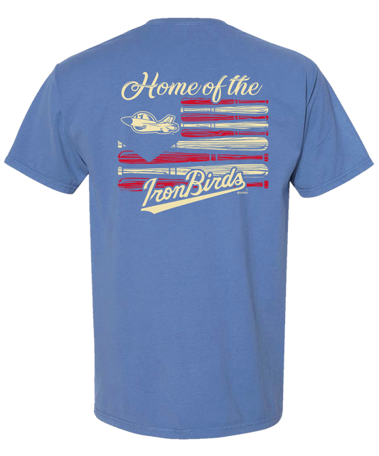 Aberdeen IronBirds ADULT Bat Flag Navy-1