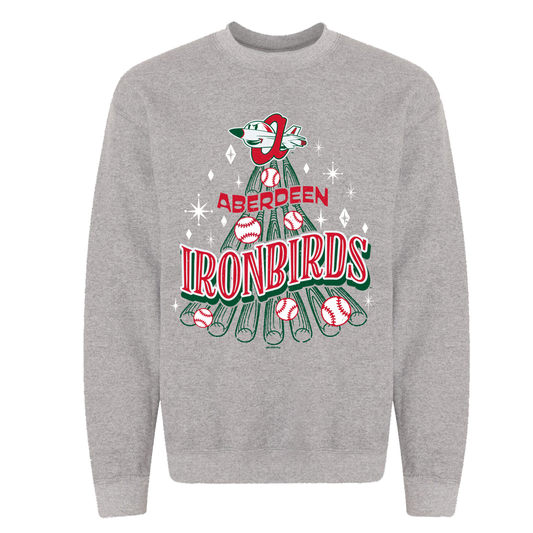 Aberdeen IronBirds - Grey Holiday Crewneck Sweatshirt-0