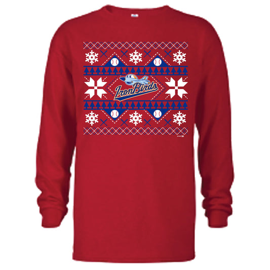 Aberdeen IronBirds - Holiday Long Sleeve Youth T-Shirt-0