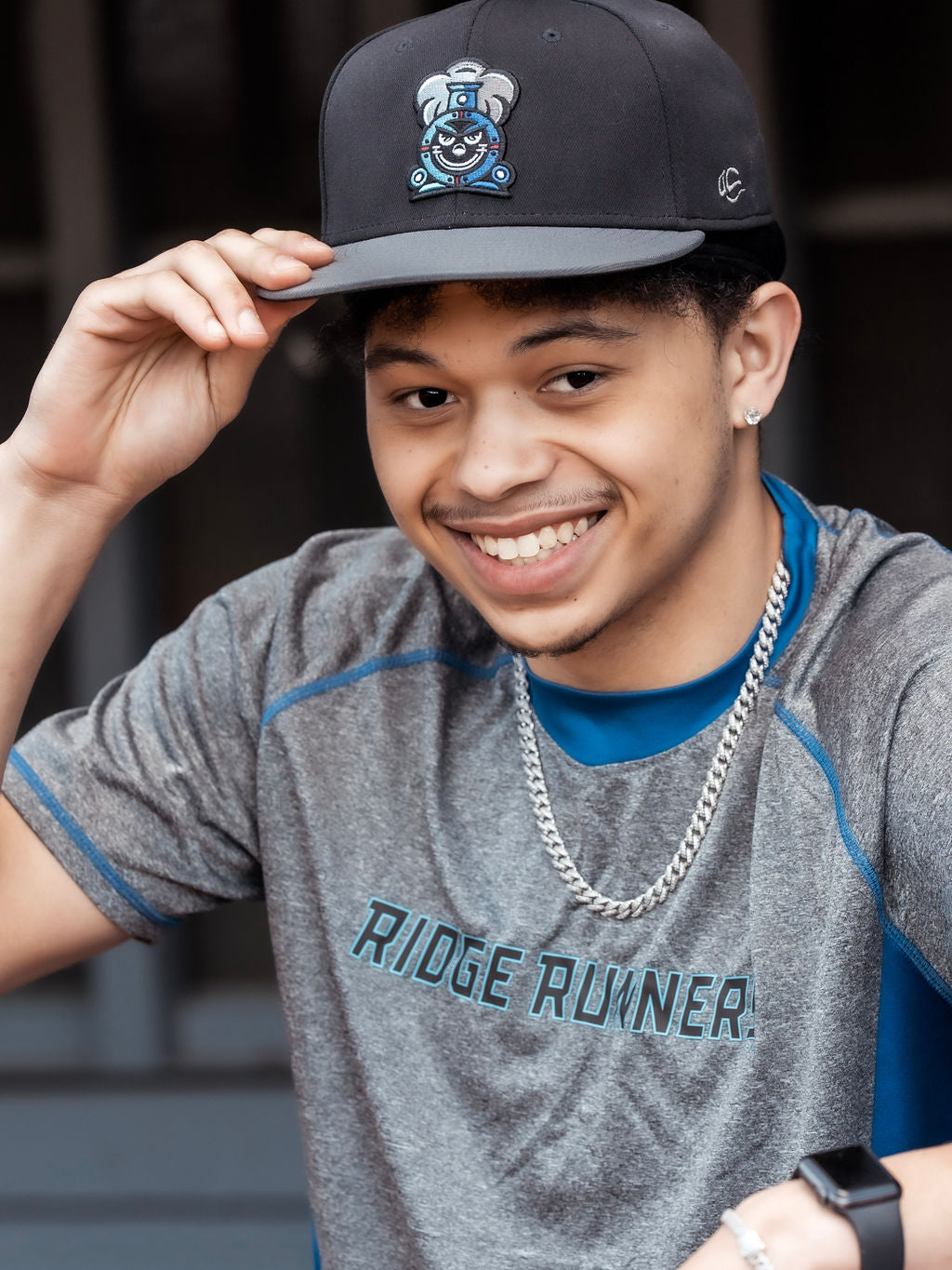 Blue/Gray Dual Tone Short Sleeve DriFit
