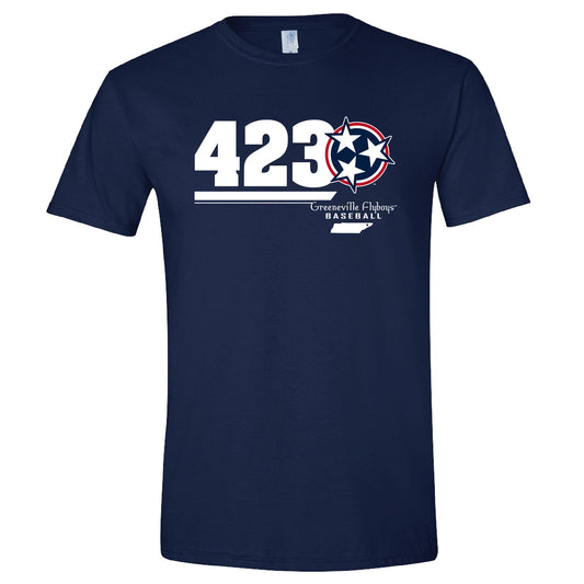423 Navy Soft-style Tee-0