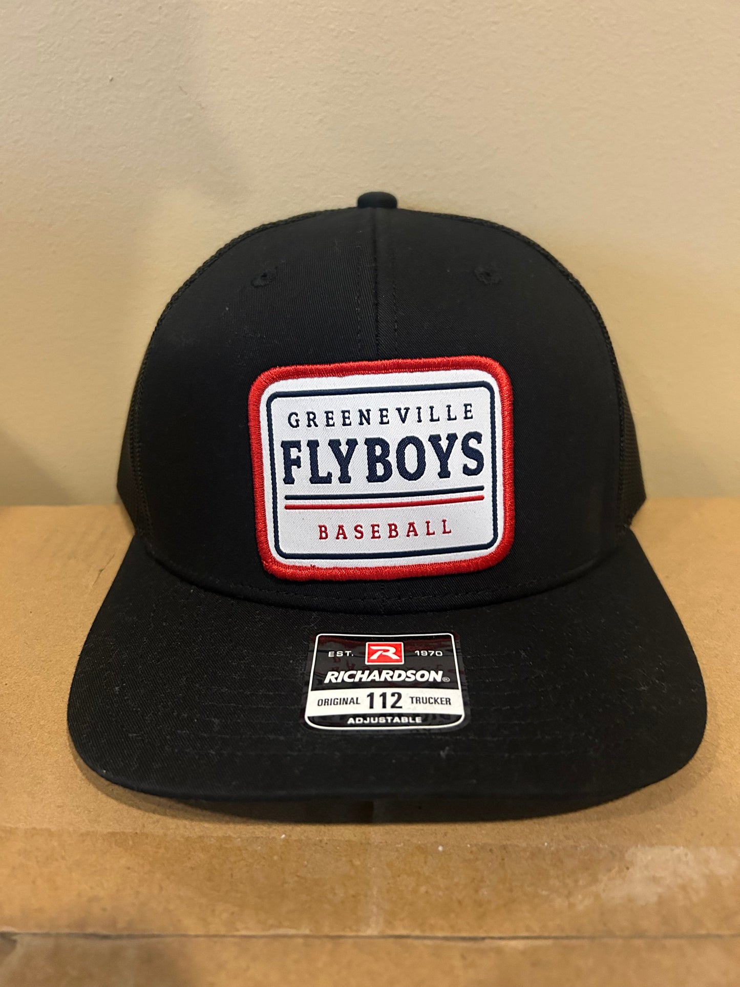 Black Patch Trucker Hat