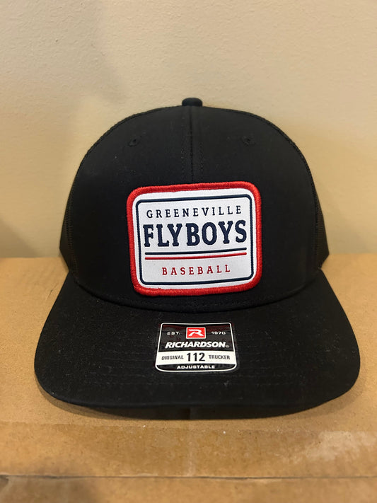 Black Patch Trucker Hat-0