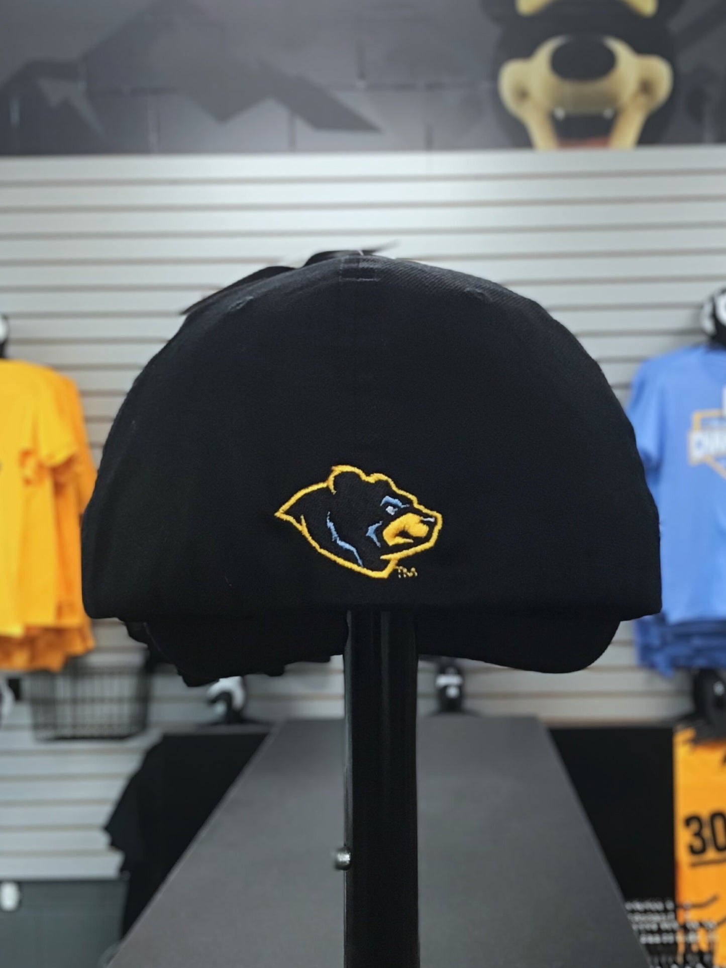 West Virginia Black Bears Black Performance Stretch Flex Hat