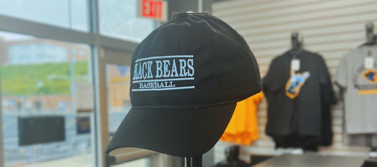 West Virginia Black Bears Black Dad Adj. Hat-1