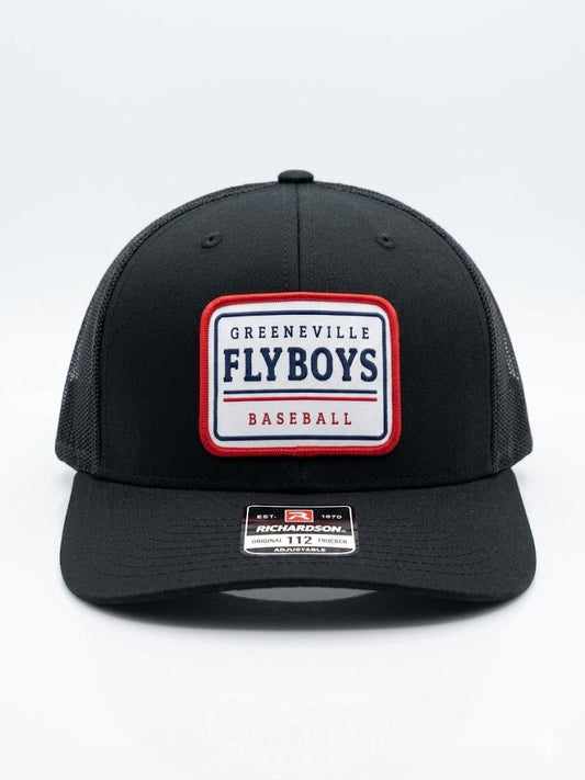 Black Patch Trucker Hat-0