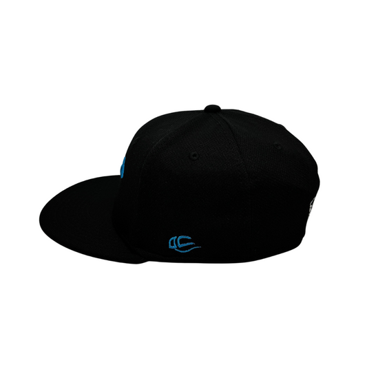 Williamsport Crosscutters Black & Aqua Home Fitted Cap-1