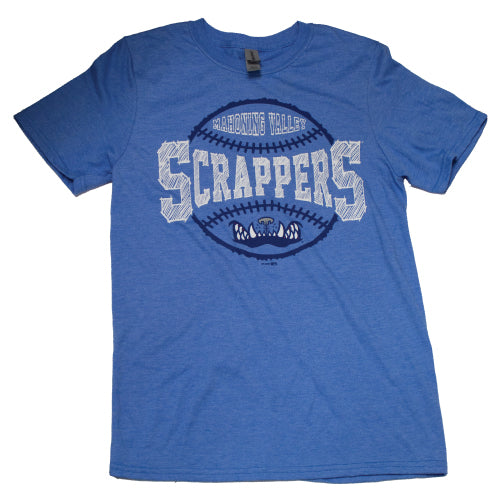 Light Blue Scrappers T-Shirt with Teeth Logo-0