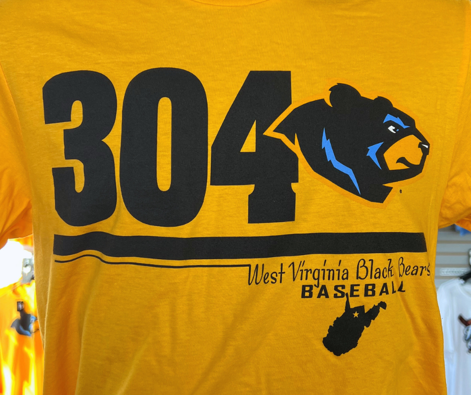 West Virginia Black Bears Gold Alt 304 Tee