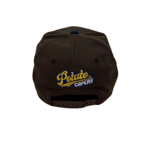 Williamsport Crosscutters Potato Capers Brown & Navy Adjustable Cap-1