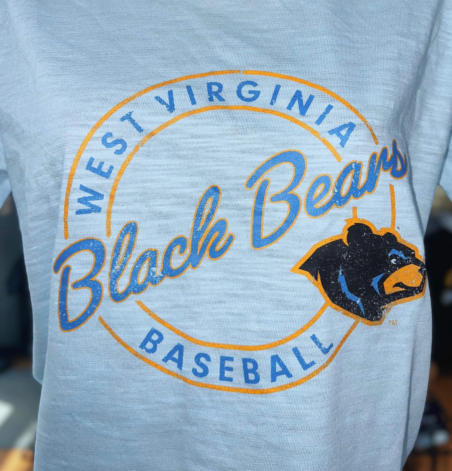 West Virginia Black Bears Ladies Blue Relaxed Tee
