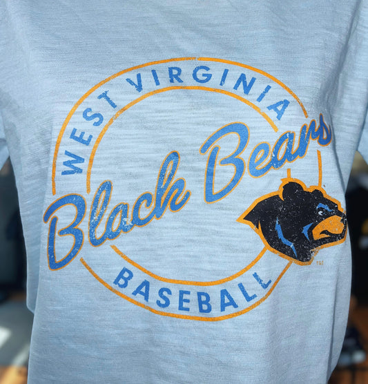 West Virginia Black Bears Ladies Blue Relaxed Tee-1