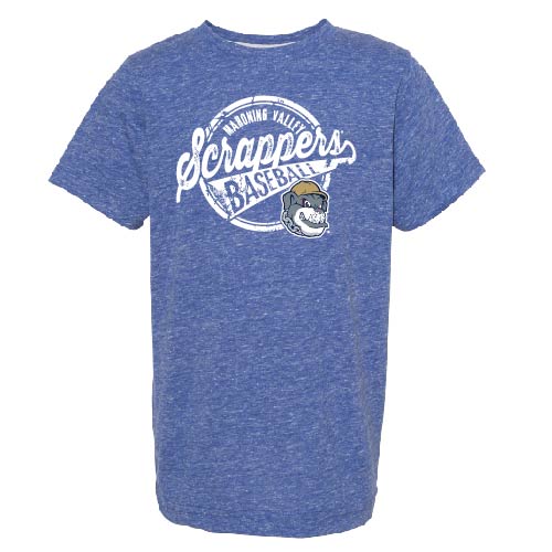 Youth Royal Melange Scrappers T-Shirt-0