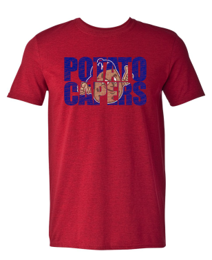 Williamsport Crosscutters Mens Potato Capers Block Tshirt-0