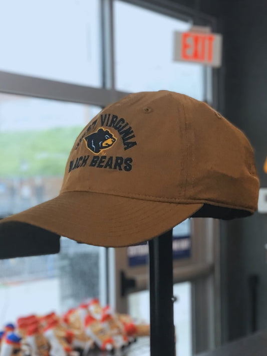 West Virginia Black Bears Copper Stretch Adj. Hat-1