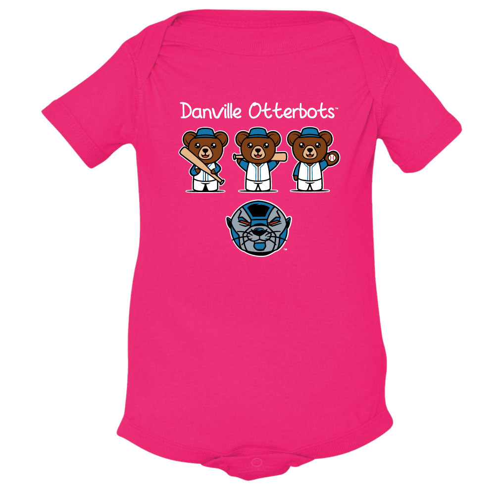 Otterbots Infant Bodysuit - Pink