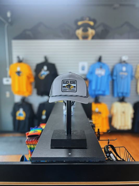 West Virginia Black Bears Grey Trucker Adj. Hat-1