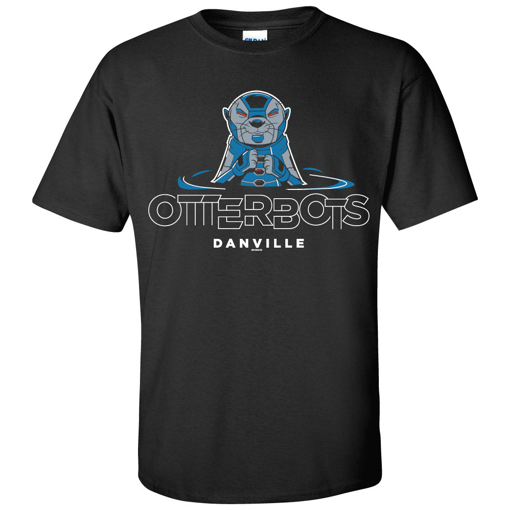 Otterbots Short Sleeve T - Primary Logo Black