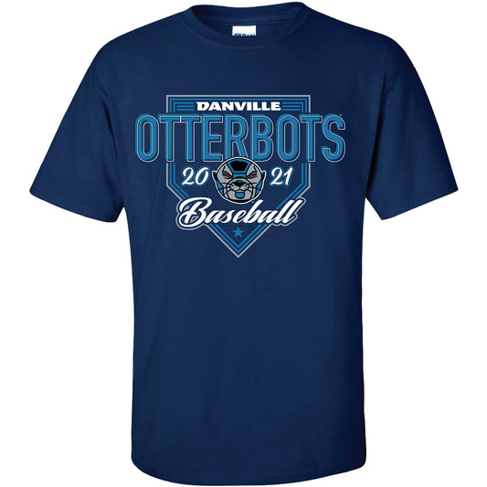 Otterbots Short Sleeve T - Neon Home Plate-0