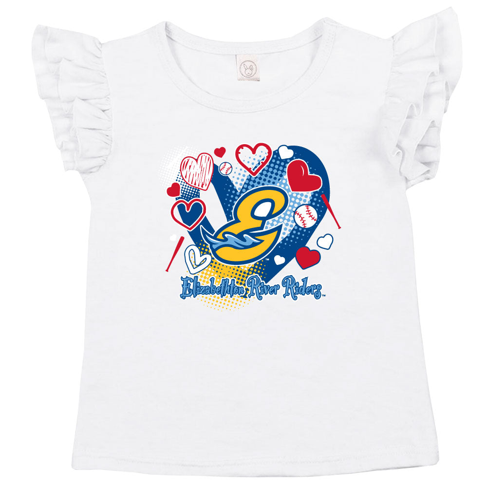 Toddler Girls Frill Sleeve T-Shirt