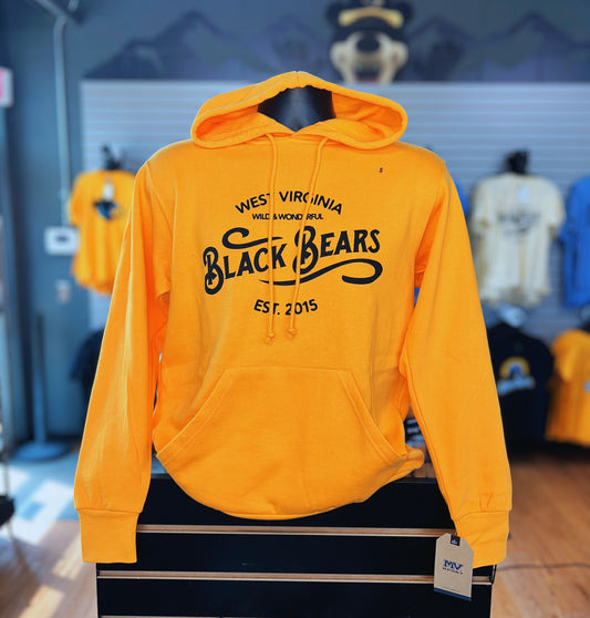 West Virginia Black Bears Wild & Wonderful Gold Hoodie-0