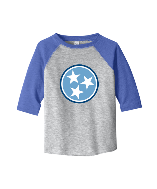 Kid's Blue Tri-Star T-shirt-0