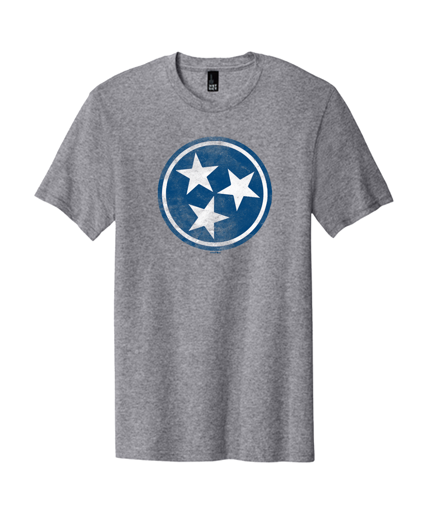 Distressed Tri Star - Heather Grey