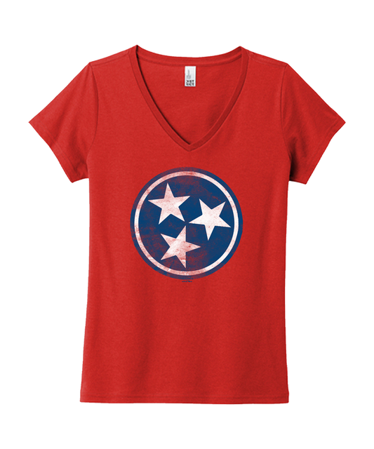 Red Tri-Star T-shirt-0